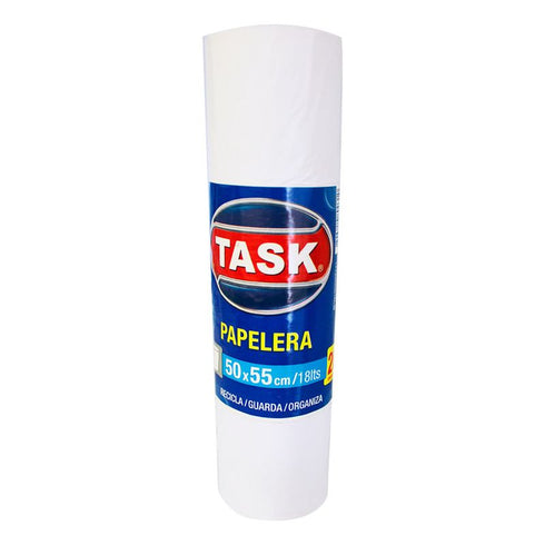 BOLSA BASURA TASK 20U 55X60 BLANCA